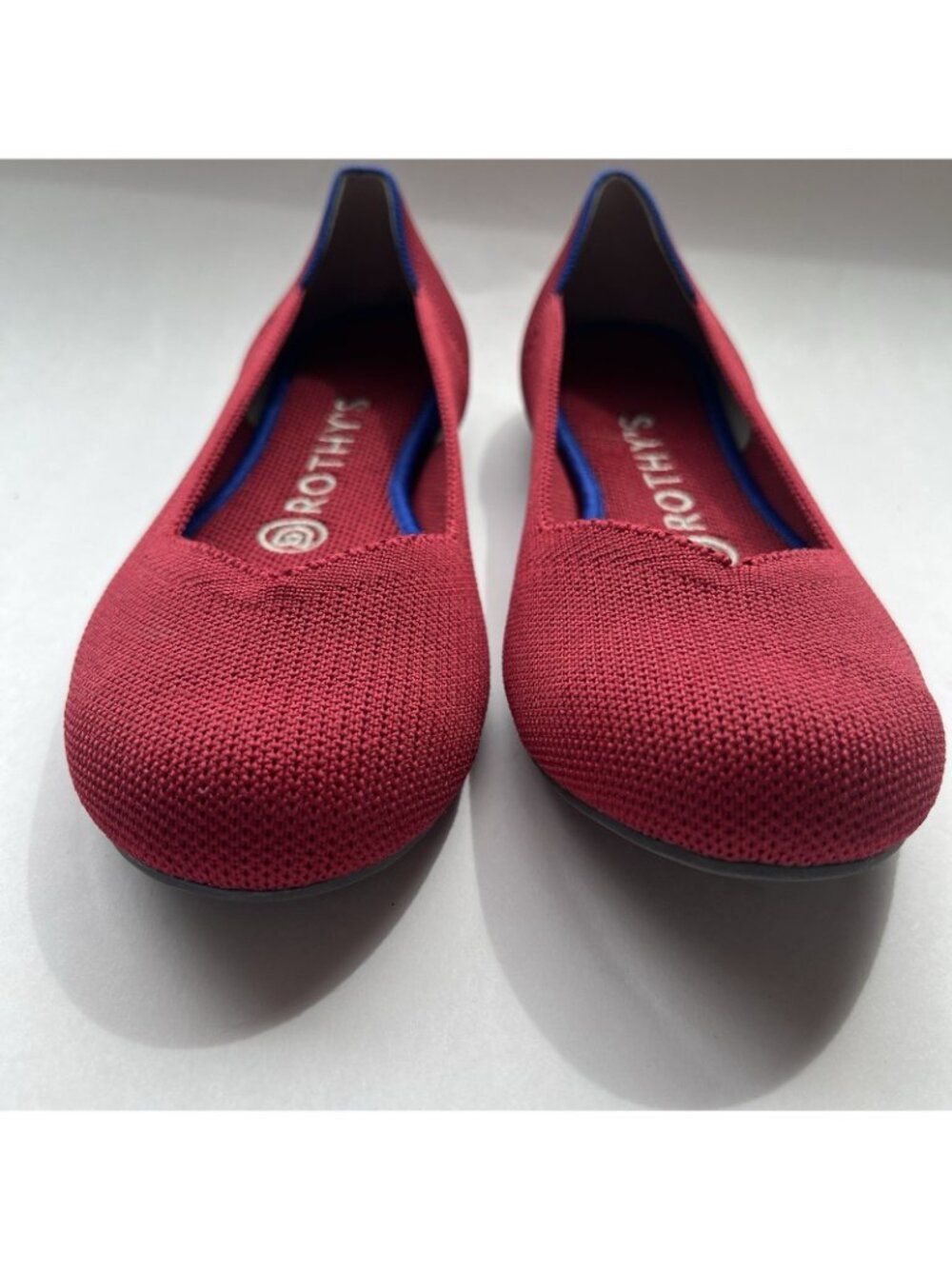 Rothy's Scooter Red The Flats Retired Ballet Shoes Round Toe Women's Size 6 US - Picture 2 of 10